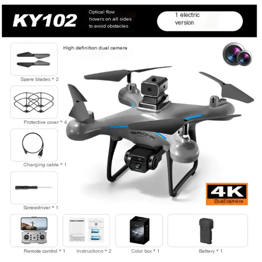 Dron de rescate profesional con cámara dual 4K y GPS