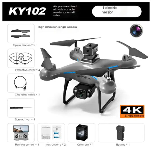 Dron de rescate profesional con cámara dual 4K y GPS