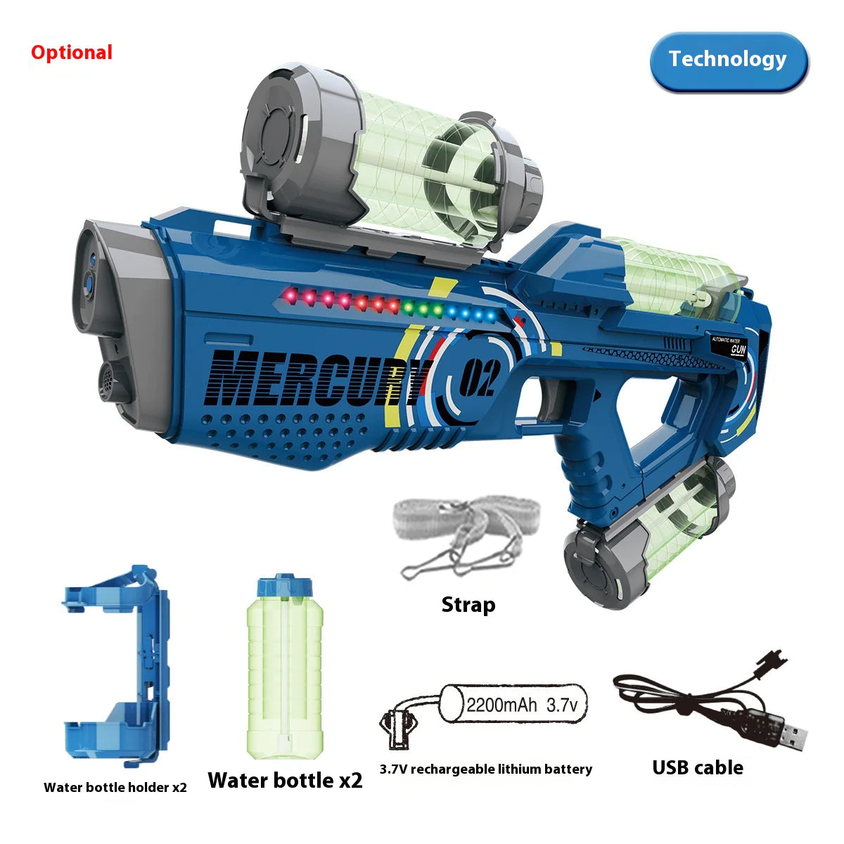 Pistola de Agua Espacial M2 Light